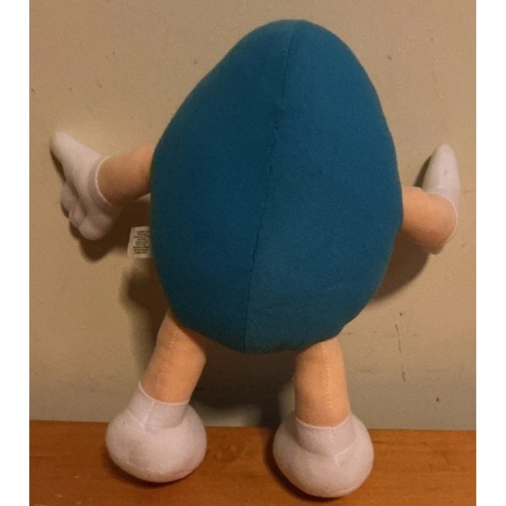 Mars Candy M&M 10" Wire Posable Stuffed Plush Blue M&M Character - Picture 3 of 6